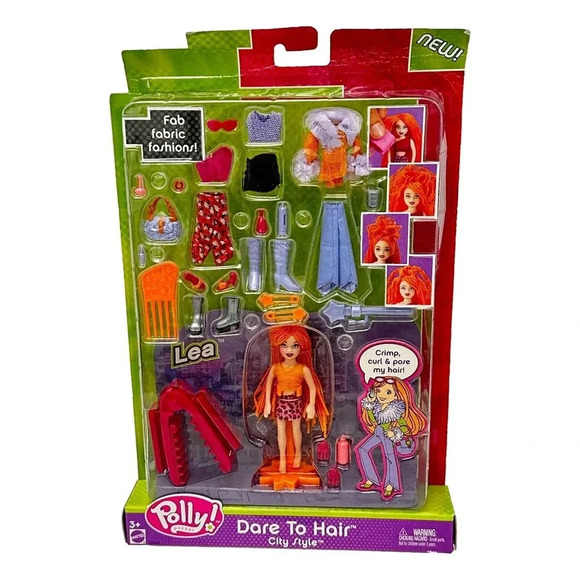 Vintage Polly Pocket Dare to Hair City Style Lea  2003 New - Picture 1 of 7
